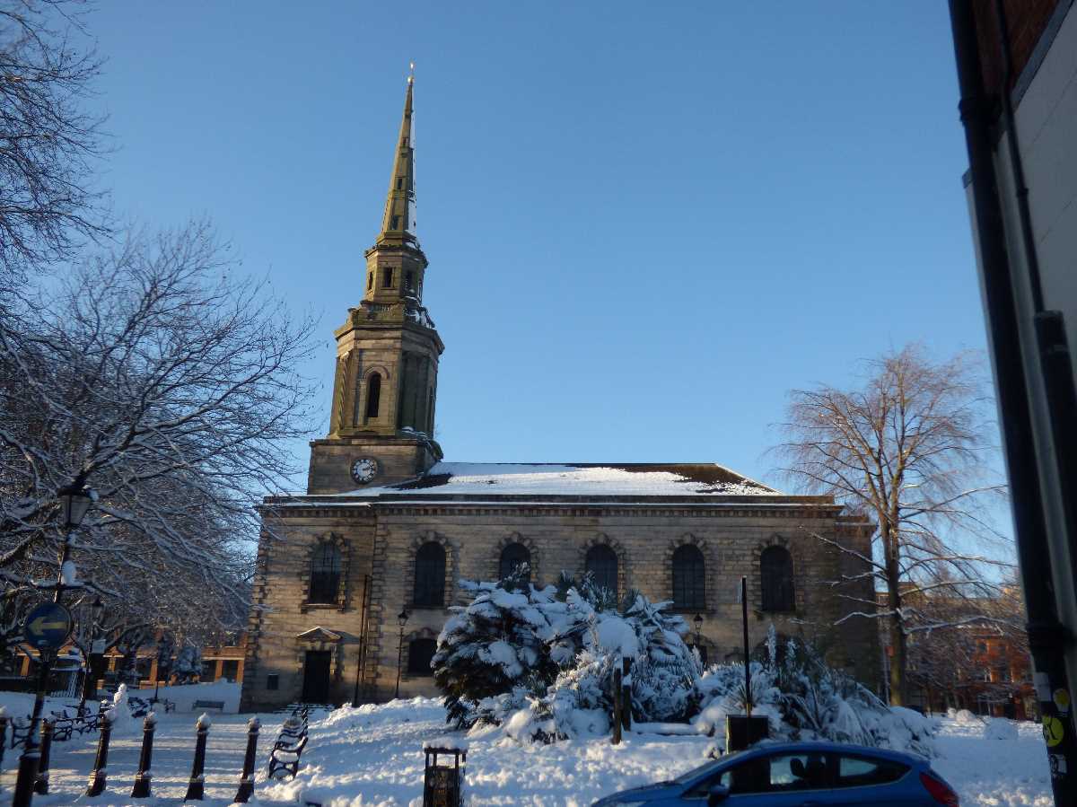 St Paul's Church snow